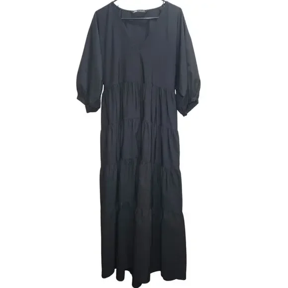 knee length dresses for ladies Zara Gown black bustier evening gown – Mia Bella Couture